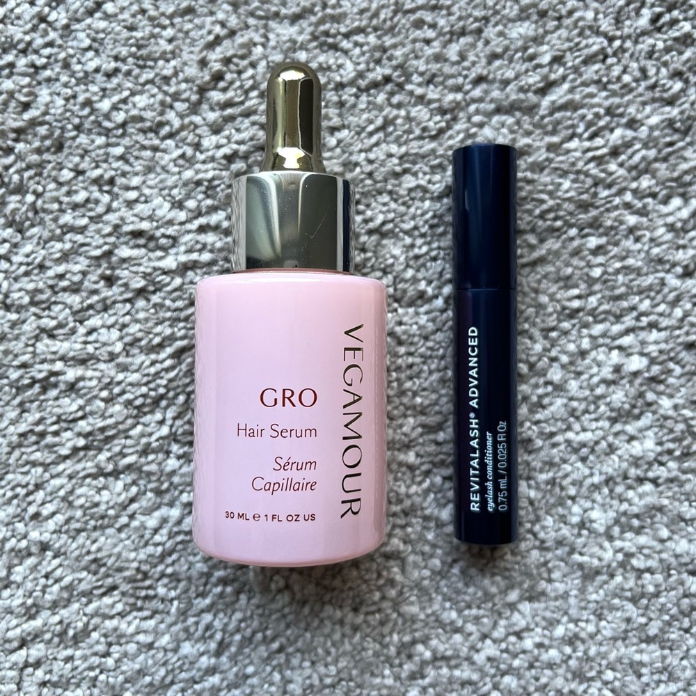 Vegamour GRO Hair Serum and Revitalash Advanced Lash Conditioner